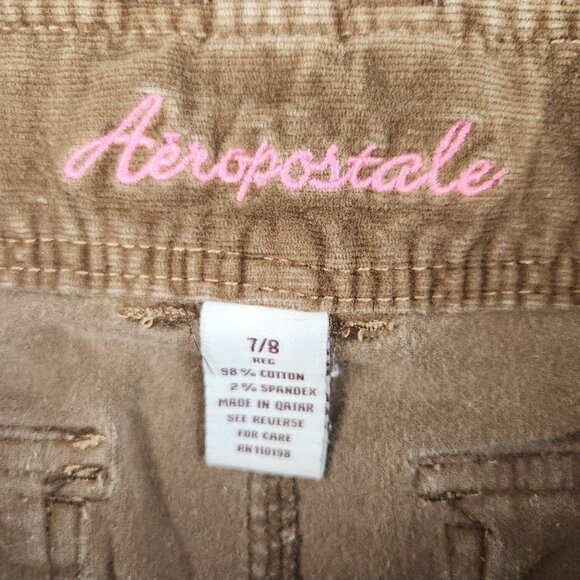 aeropostale Flare Leg Low Rise Corduroy Trouser Womens/Jr's 7/8 Y2K Flap Pockets - Picture 7 of 9